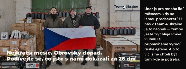 Aktivity Team 4 Ukraine v únoru 2026