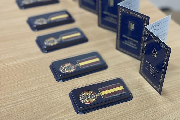 Vyznamenáni medailemi od vrchního velitele ZSU a medailemi za chrabrost od  StratCom ZSU